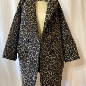 COACH LEOPARD PEACOAT